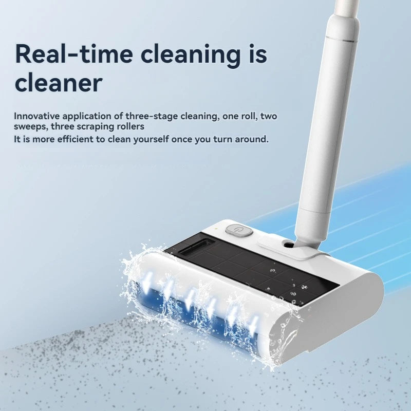 Wireless Electric Mop Wet and Dry Sweeping Mopping Integrated Mop Household Washing Machine Handheld Floor Scrubber Cleaning