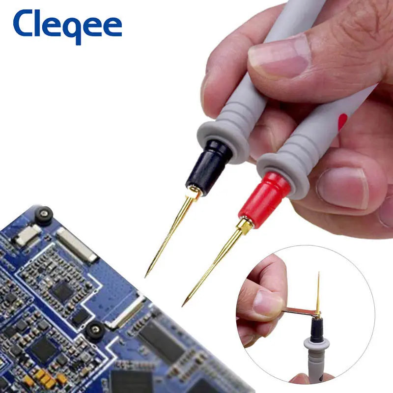 Cleqee P1300SDL Silicone Test Lead kit 4mm Banana Plug Cable Test Hook Clip Multimeter Probe Alligator Clip Automotive Tool Kit