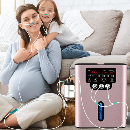 Suyzeko Hydrogen Water Generator 1800ML Hydrogen Inhalation Machine H2 Molecular Inhaler Therapy Device SPA Personal Care NEW