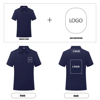 Size S-7XL Summer Short Sleeve Solid Classic Polo Shirts Custom Printed Design Photo Logo Business Staff Company Uniform LS-920