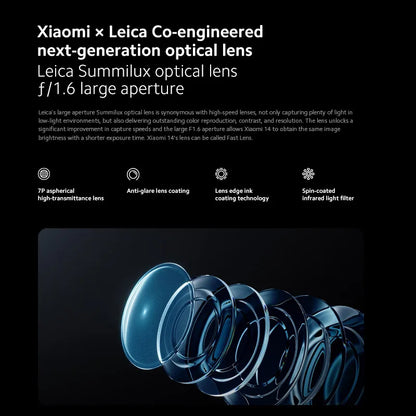 Global Version Xiaomi 14 Smartphone 120Hz 6.36" AMOLED Display Snapdragon 8 Gen 3 Smartphone 50MP Leica Camera 90W HyperCharge