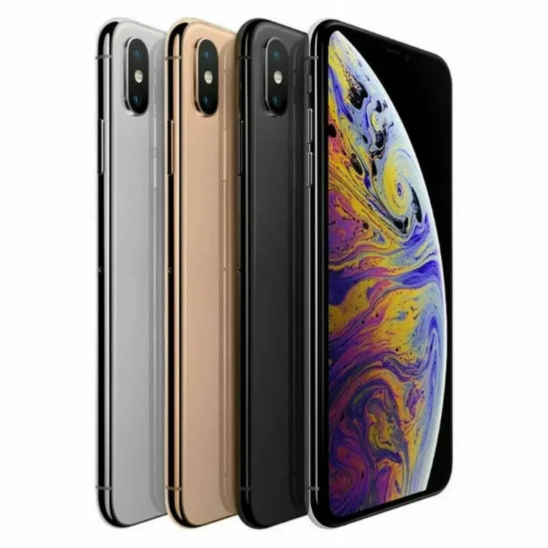 Original Apple iPhone XS Max Cellphone 6.5" RAM 4GB ROM 64GB/256GB Hexa Core A12  iOS 12MP NFC 4G Unlocked Used Mobile Phone