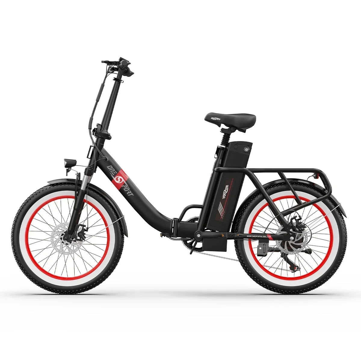 ONESPORT OT16-2 EU Standard 250W Electric City Bike 20 Inch Folding E-Bike 48V 17Ah Removable Battery 25km/h Disc Brake