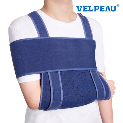 VELPEAU Arm Sling Medical Immobilizer for Broken Hand, Elbow Fracture and Sprain Shoulder Sling Adjustable and Comfortable