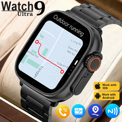 2024 New GPS Smart Watch 9 ultra DT 49mm Amoled Screen smatwatch High Refresh Rate Wireless charging Men Women for Android IOS