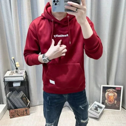 Korean Style Cotton High Quality Man Hoodies Welcome Deal S Novelty And Pastel Color Y2k Vintage Designer Sweatshirts for Men