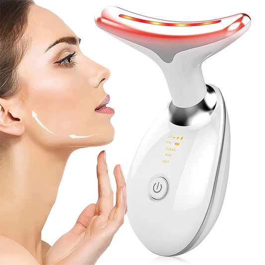 Ultimate Neck & Facial Lifting Device - EMS Microcurrent Massager for Skin Tightening, Anti-Wrinkle & Double Chin Removal | Luxurious Beauty Tool for Radiant Skin Care