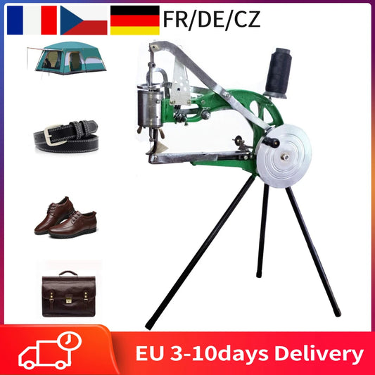 Cobbler Sewing Machine, Heavy Duty Hand Shoe Repair Mending Machine With Needles, Manual Sewing Machine For Leather Bags Cloth