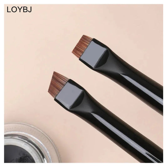 LOYBJ 1/2pcs Blade Makeup Brushes Angled Thin Eyebrow Brush Flat Fine Eyeliner Brush Professional Liner Brow Beauty Make Up Tool