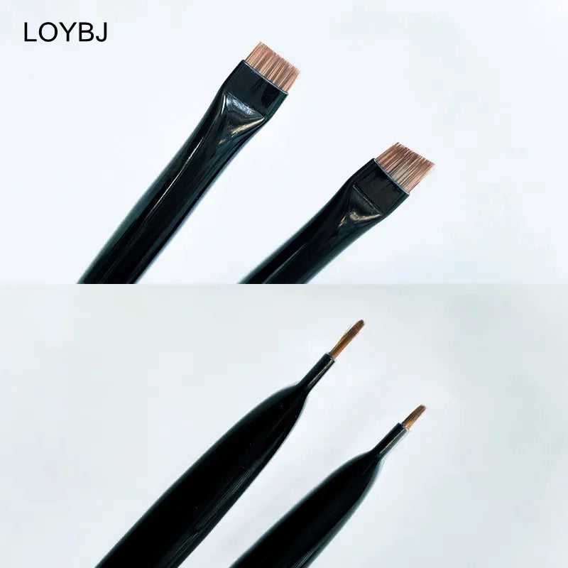 LOYBJ 1/2pcs Blade Makeup Brushes Angled Thin Eyebrow Brush Flat Fine Eyeliner Brush Professional Liner Brow Beauty Make Up Tool