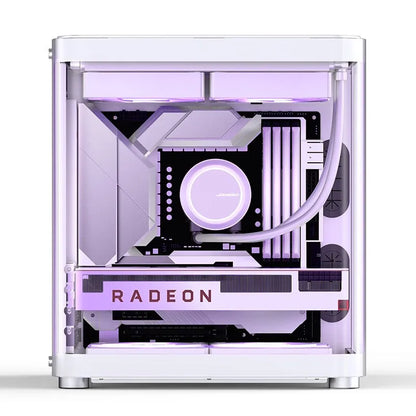 JONSBO TK-1 Mini Desktop MATX Case ITX Ring Toughened Glass Side Transparent E-sports Seascape Room Chassis Starship Cabin