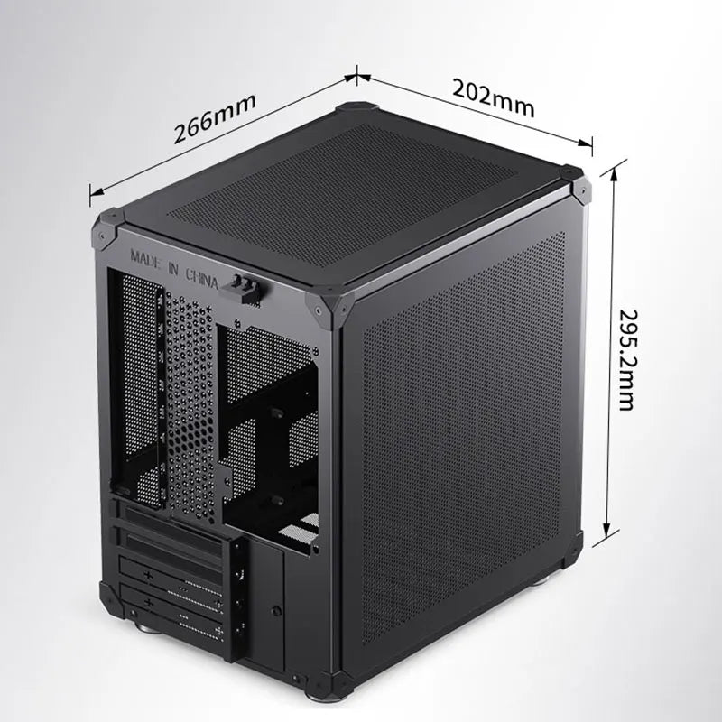 JONSBO C6/C6-ITX Portable desktop Mini Mesh case supports tower cooler ≤170mm ATX PSU ITX/MINI-DTX motherboard Comes with handle