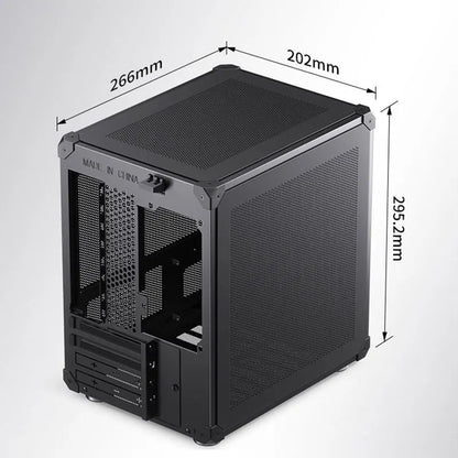 JONSBO C6/C6-ITX Portable desktop Mini Mesh case supports tower cooler ≤170mm ATX PSU ITX/MINI-DTX motherboard Comes with handle