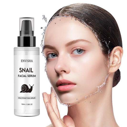 ENVISHA Snail Collagen Face Serum: Anti-aging, Wrinkle Reduction, Moisturizing, Whitening, Firming Essence for Shrinking Pores - Premium Facial Skin Care Solution