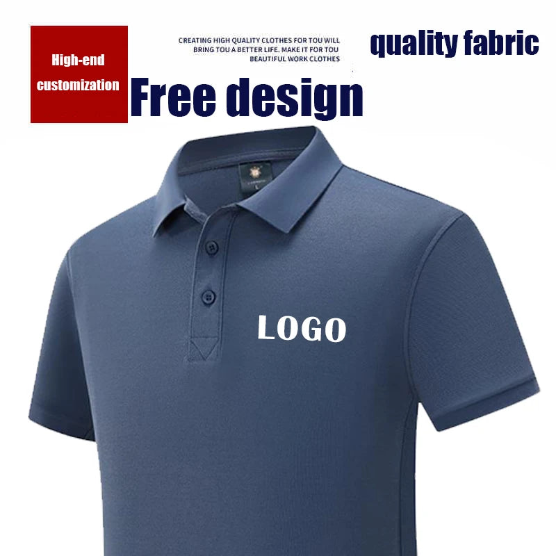 Size S-7XL Summer Short Sleeve Solid Classic Polo Shirts Custom Printed Design Photo Logo Business Staff Company Uniform LS-920