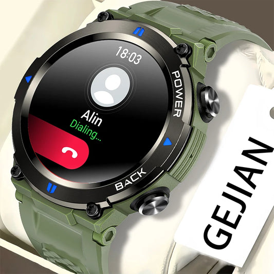 2024 New Men's 5.0 Bluetooth Call Watch 1.32 inch Full Screen Touch IPS High Resolution 360 * 360 Heart Rate Monitoring Watch