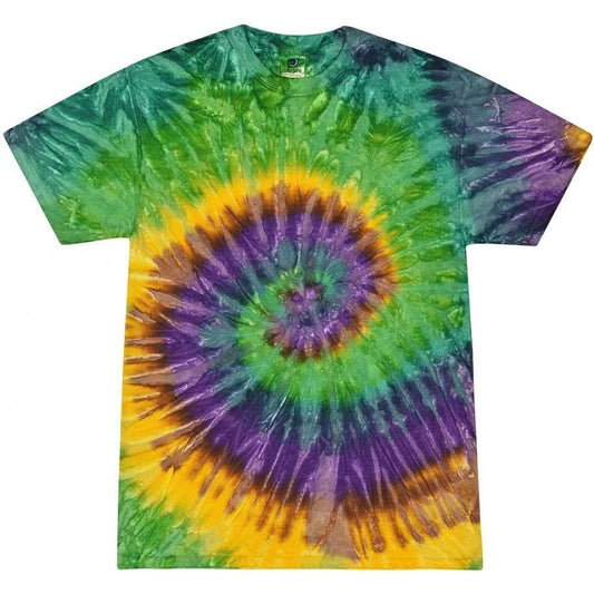 Featured tornado themed tie dye shirt, suitable for men and women wearing loose short sleeved T-shirts