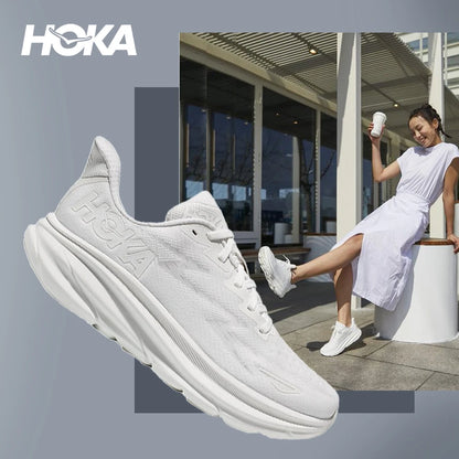 Hoka Clifton 9 Running Shoes Mens and Women's Lightweight Cushioning Marathon Absorption Breathable Highway Trainer Sneakers