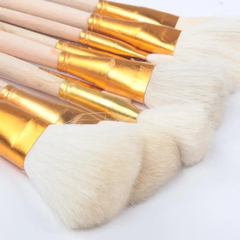 12pcs Art Wool Brush Set For Ceramic Glaze/painting Coloring Watercolor Paint Acrylic Craft DIY Painting Pen Art Supplies