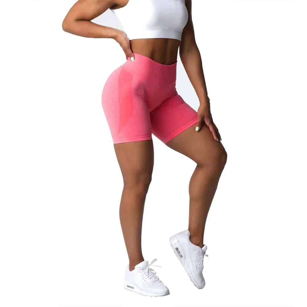 NVGTN Spandex Solid Seamless Shorts Women Soft Workout Tights Fitness Outfits Nvgtn Yoga Pants Gym Wear ﻿