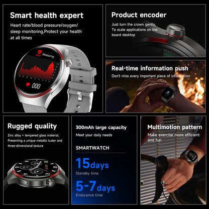 2024 New For HUAWEI Watch 4 PRO Smart Watch Men GT4Pro AMOLED HD Screen Bluetooth Call GPS NFC Heart rate Sport SmartwatchWomen