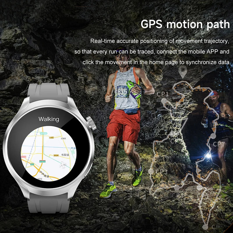 For HUAWEI GT5 Watch Outdoor Sports Smart Watch Men AMOLED Screen NFC GPS Compass IP68 Waterproof Bluetooth Call SmartWatch Man