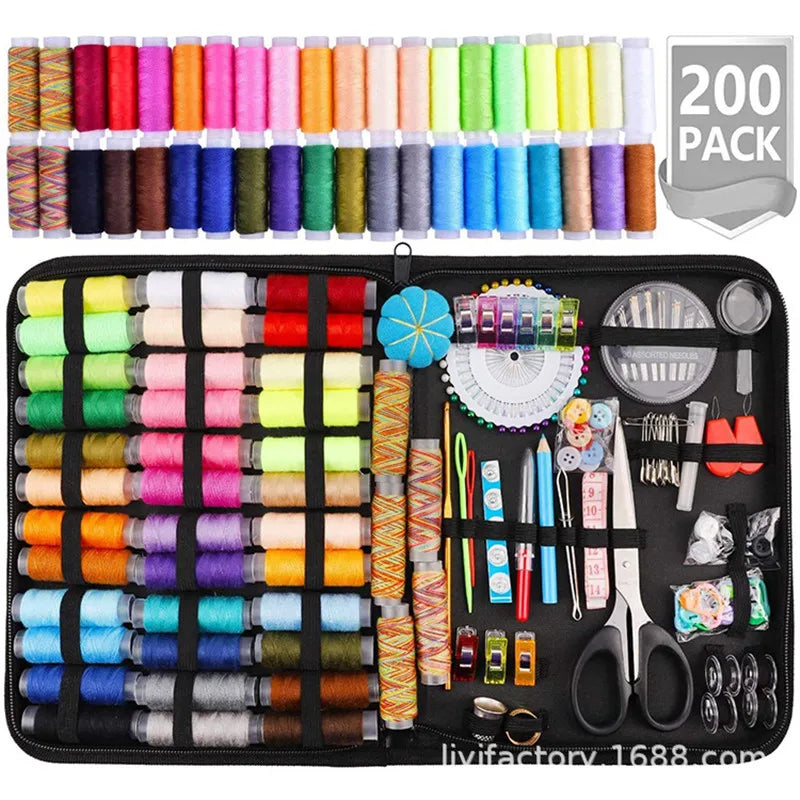 Sewing Kits DIY Multi-function Sewing Box Set for Hand Quilting Stitching Embroidery Thread Sewing Accessories Sewing Kits