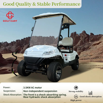 Electric Club Car Adults Electric Vehicle for Sale CE Manufacturer prices Design 4 Wheel Dsic Brake 2 Seate Golf Carts