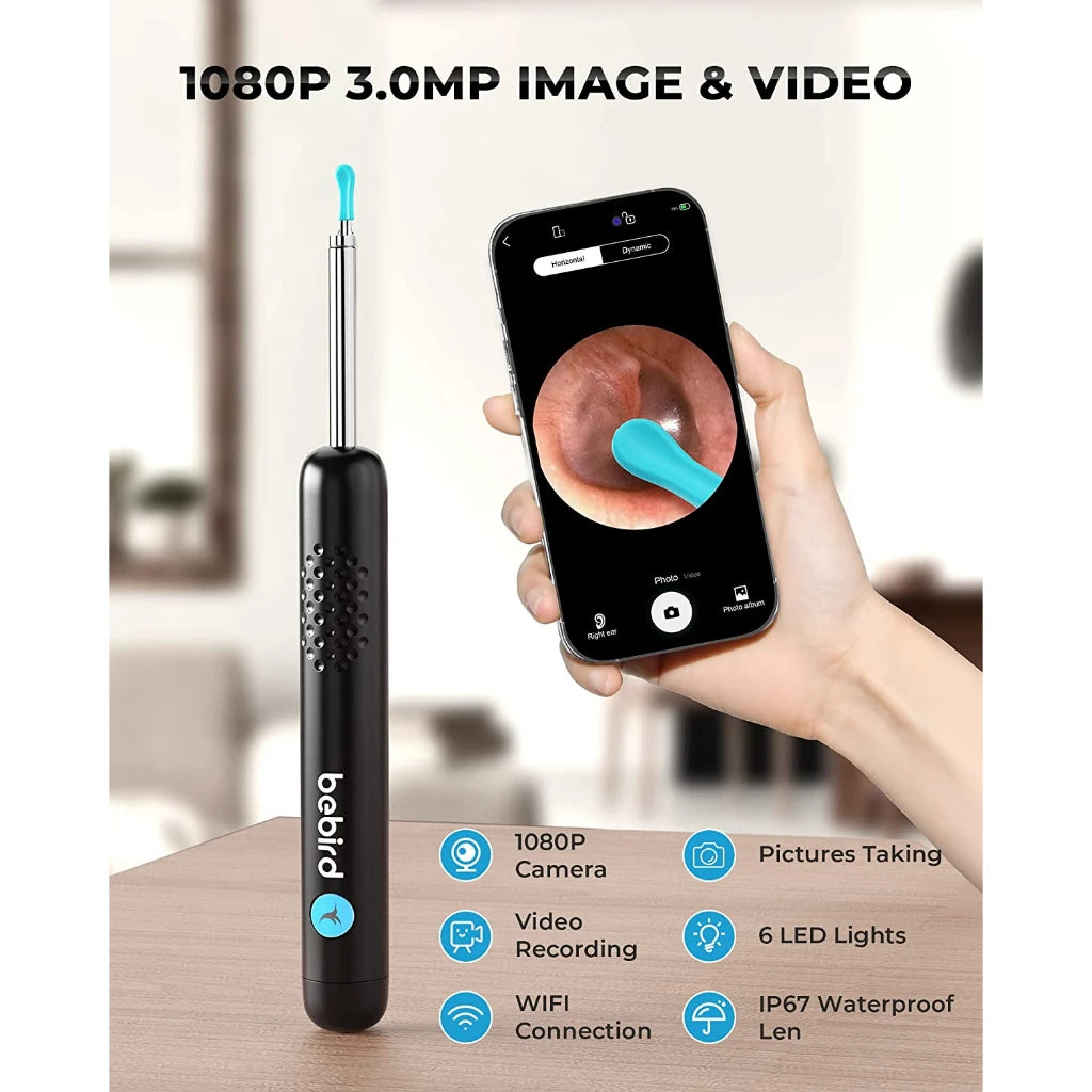 Bebird R1+ R3 T15 M9S Smart Visual Ear Cleaner Otoscope Minifit With 3.5mm  Ear Camera Ear Wax Remover Kit For Ear Health Care