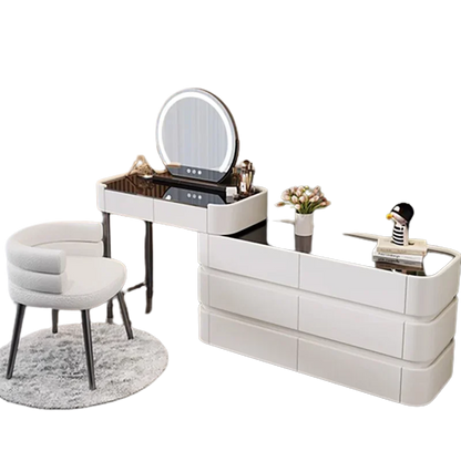 Girls Dressing Makeup Vanity Table Drawer Mirror Bedroom Women Dresser Stand Storage Cabinet Coiffeuse De Chambre Furniture