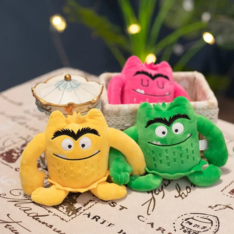 6pcs Color Monster Emotion Plush Toys Baby Appease Emotion Plushie Cute Stuffed Dolls Child Christmas Birthday Gift cute toys