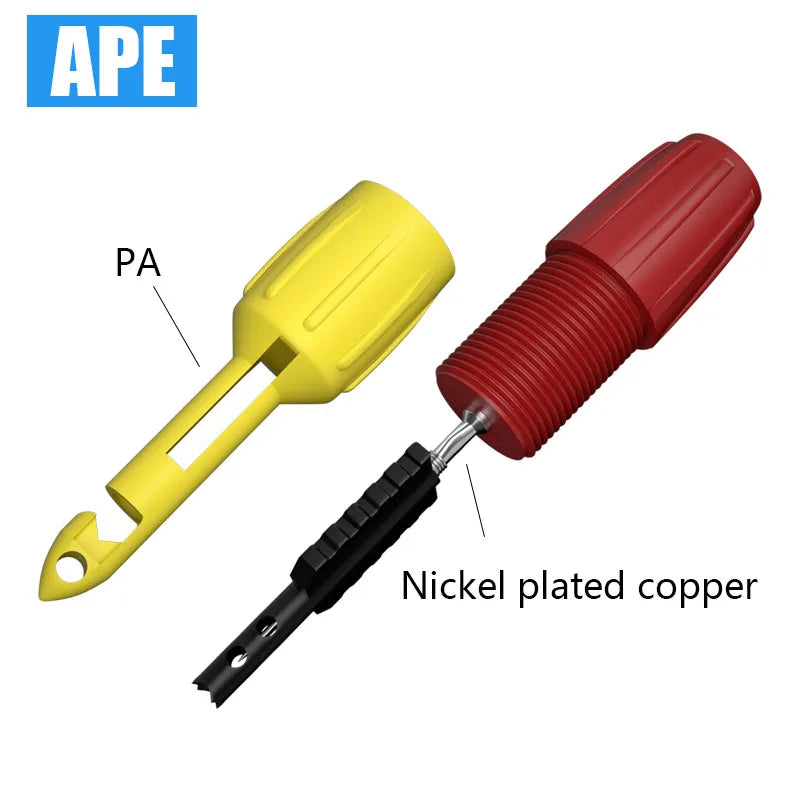 Insulated wire punched probe test hook reset,  repair tools automotive circuit perforation uninterrupted detection, 2/4mm