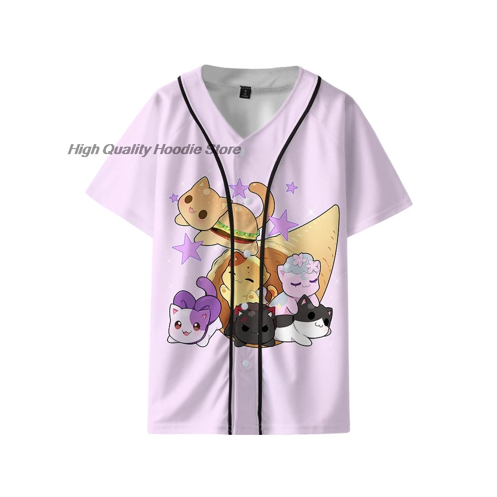 New style Aphmau Merch kids 100-4XL T Shirts Funny Men/women Clothing  Harajuku cartoon 3D print casual shirts  T Shirts kawaii