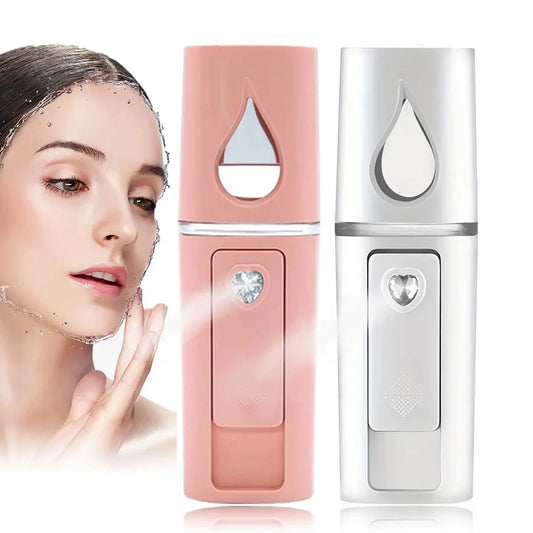 20ml Nano Face Steamer & Humidifier - Portable Hydrating Facial Sprayer for Anti-Aging, Wrinkle Reduction, and Women's Beauty Skin Care