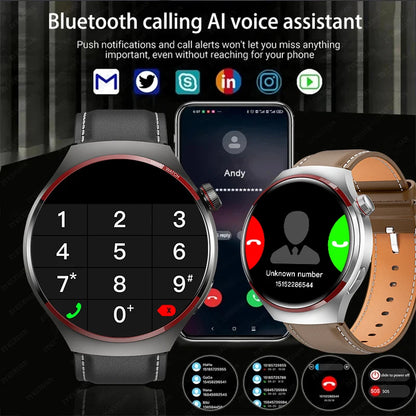 2024 New For HUAWEI Watch 4 PRO Smart Watch Men GT4Pro AMOLED HD Screen Bluetooth Call GPS NFC Heart rate Sport SmartwatchWomen