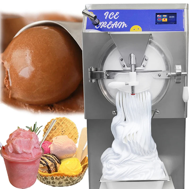 Hard Ice Cream Machine Commercial Production Equipment Milk Tea Shop Automatic Mung Bean Ball 48L/H Stall Buffet Restaurant