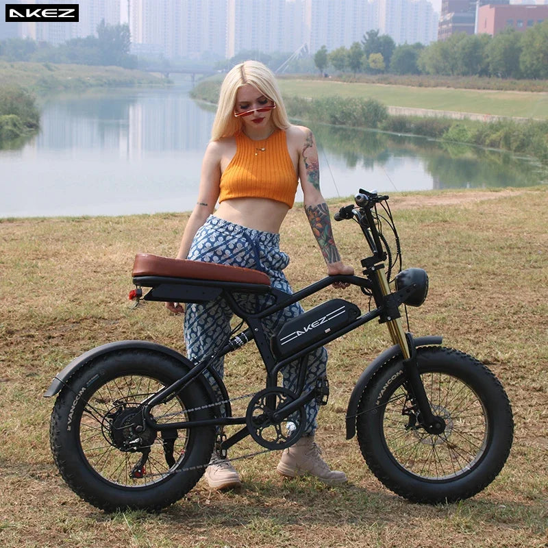 1500W Ebike Motor 48V18AH Dual battery City Trip off-road Electric Bicycle 20*4.0 In Fat Tire Aldult Snow Mountain Electric Bike