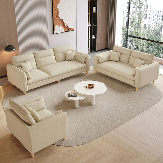 Combination Modern Sofa Fabric Sponge Loveseat Reading Sofa European Natural Sillon Relax Reclinable Para Salon Home Furniture