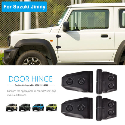 For Jimny Engine Hood Door Hinge Decoration Cover Trim Stickers For Suzuki Jimny JB64 JB74 2018-2020 Car Exterior Accessories