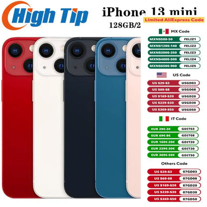 iPhone 13 Mini 5.4" RAM 4GB ROM 128/256GB A15 iphone13 5G Cellphone iphone 13mini iphone 13