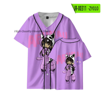 New style Aphmau Merch kids 100-4XL T Shirts Funny Men/women Clothing  Harajuku cartoon 3D print casual shirts  T Shirts kawaii