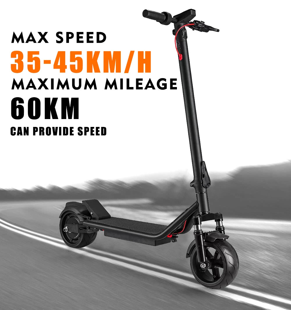 EU Stock Electric Scooter 1000W 15Ah Max Speed 37km/h Mileage 40km 9 Inch Blast Proof Pneumatic Tyres Mechanical Brakes