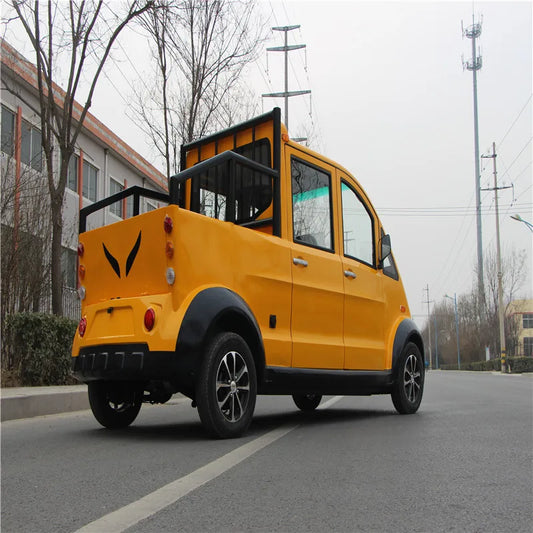 JIAKUMA Newest Model 5 Seats 4 Wheel Cruiser Electric Vehicle Patrol Car with Cargo Hopper