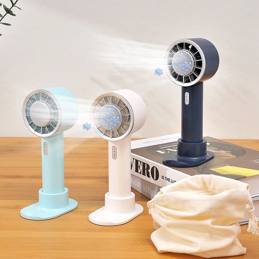 Portable  Handheld Fan Semiconductor Refrigeration Cooling 2200mAh Battery USB Rechargeable Mini Hand Fan Air Cooler Outdoor