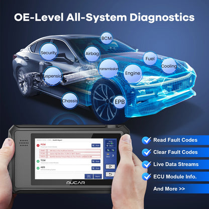 THINKCAR MUCAR VO6 Best Professional Car Diagnostic Tools Full System 28 Resets Free Automotive Obd2 Scanner OBD Auto Diagnosis