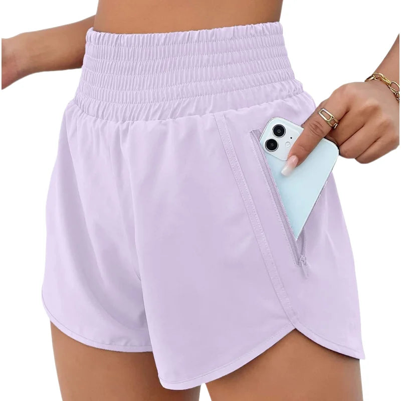 Woman Gym Short Pant with Pocket Yoga Wear High Waist Push Up Fitness Running Sport Outfit Shorts Sportswear Workout Clothing