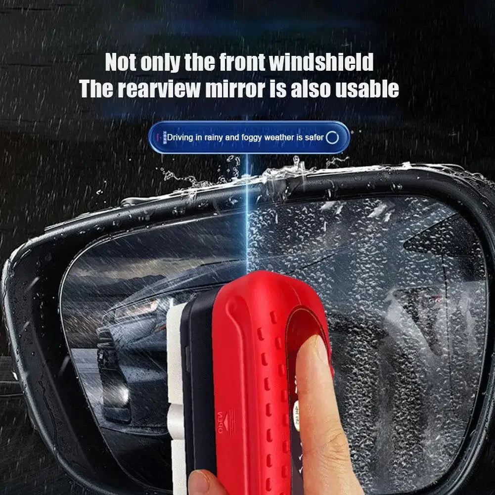 120ml Cars Glass Cleaner Oil Film Remover Automotive Glass Sponge Cleaning Brush Window Glass Cleaner Car Maintenance