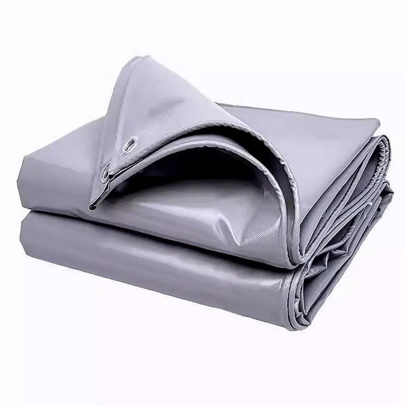 600GSM 0.5mm PVC Grey Tarpaulin Camping Supplies Tents for Camp Garden Buildings Waterproof Outdoor Awnings Garden House Terrace