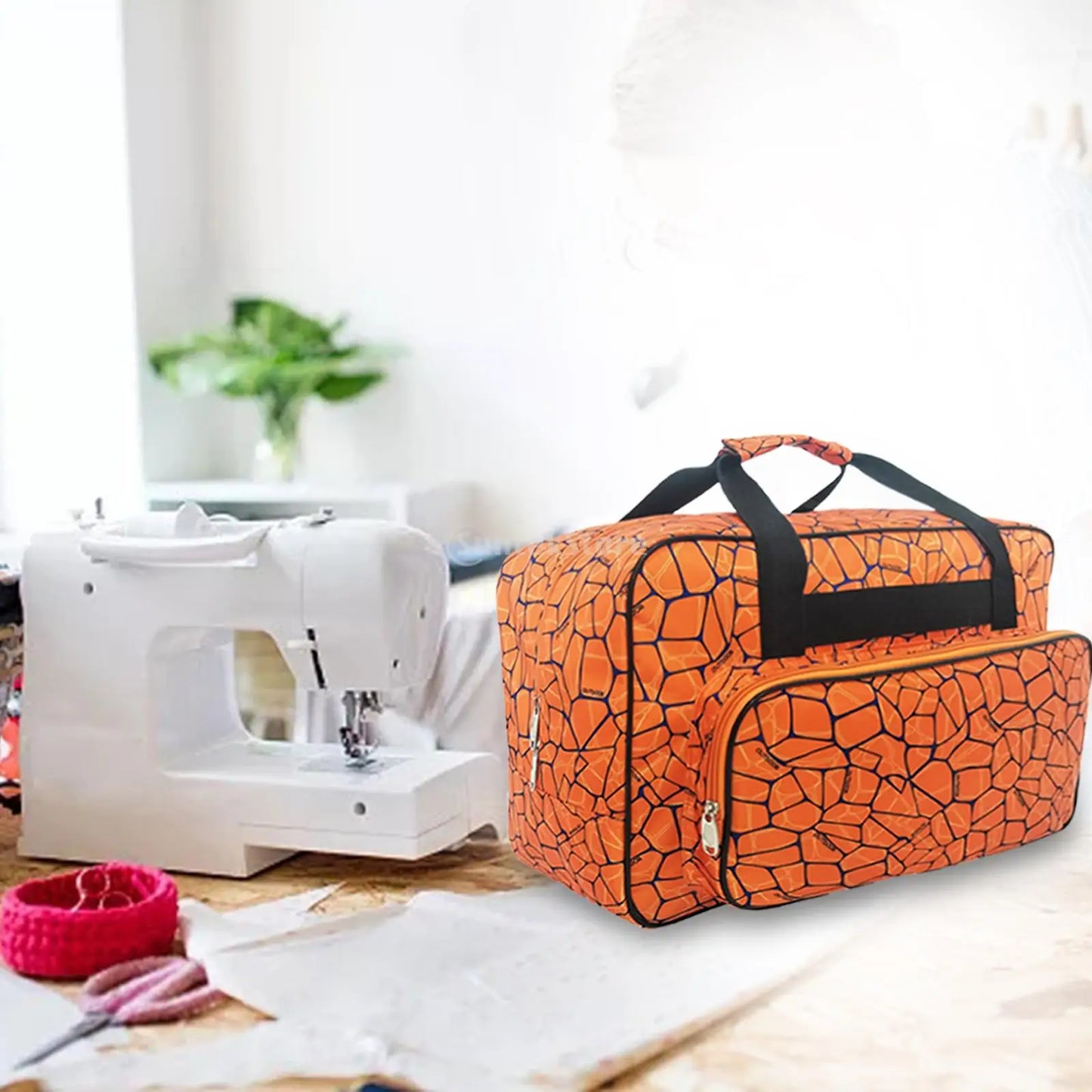 Muti-fuction Portable Sewing Machine Handbag Sewing Machine Pack Bag Tote Handbag Pouch Thread Hand Bags Dustcover Organizer