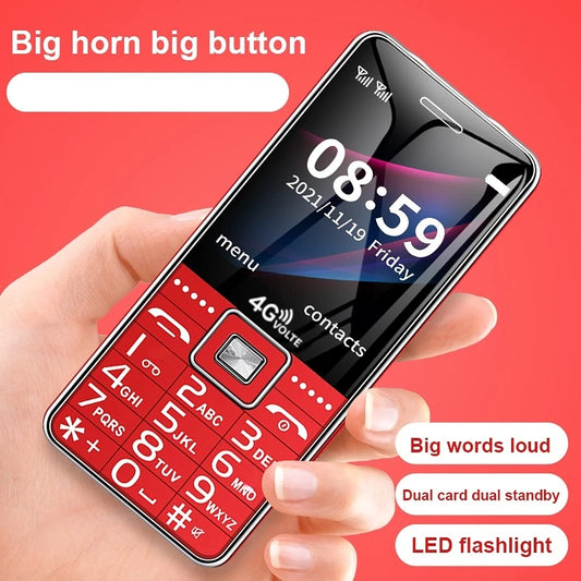 Mafam Elderly Mobile Phone Big Button Large Battery Long Standby Dual Flashlight SOS Help Speed Dial Blacklist 3D Loudspeaker